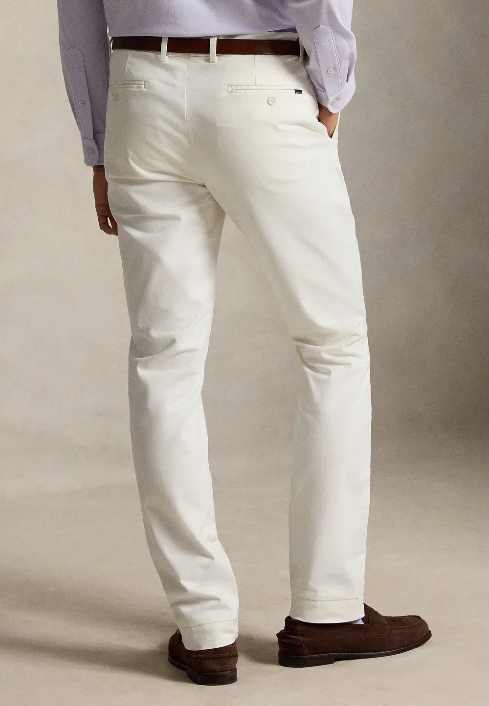 Атласные брюки узкого кроя Jarrett - брюки чинос Polo Ralph Lauren, Deckwash White — фото 3