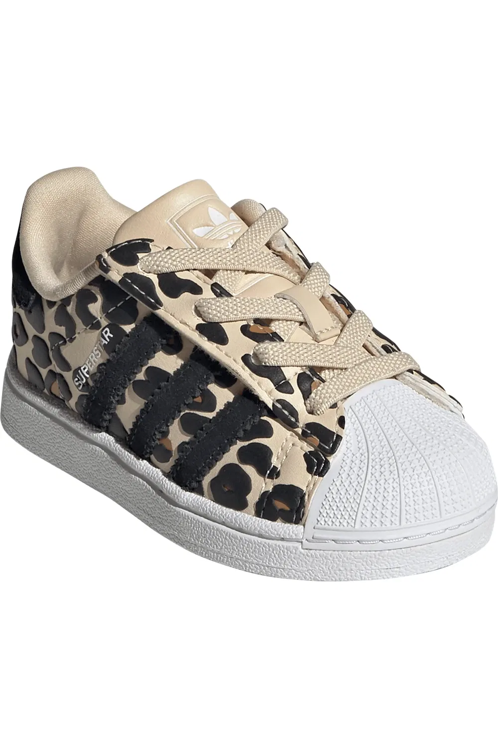 Кроссовки детские с защитой пальцев Superstar II adidas, Sand Strata/Black/White