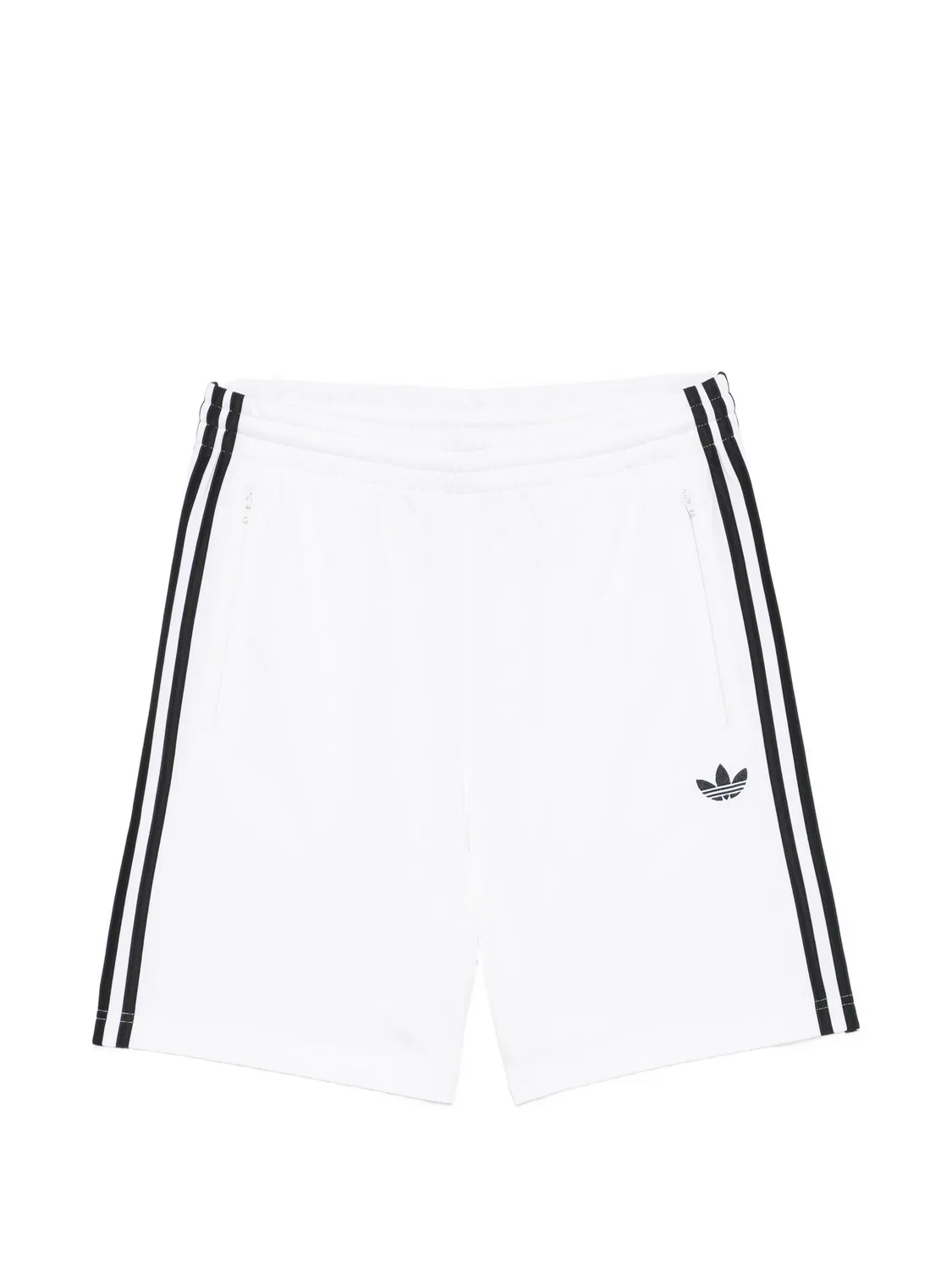 Шорты с логотипом и лампасами Adidas, белый