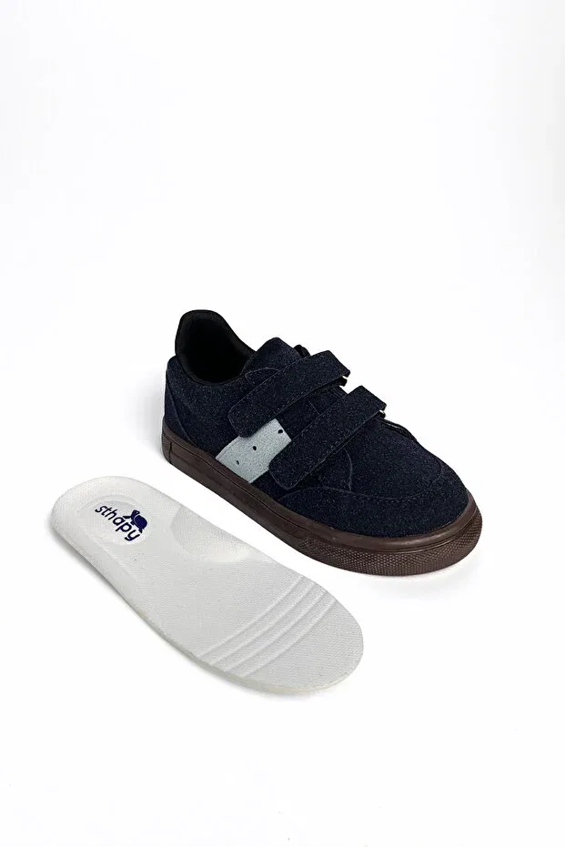 Детские кроссовки для мальчиков ортопедические Reiva first step Sthapy, Navy Blue — фото 4