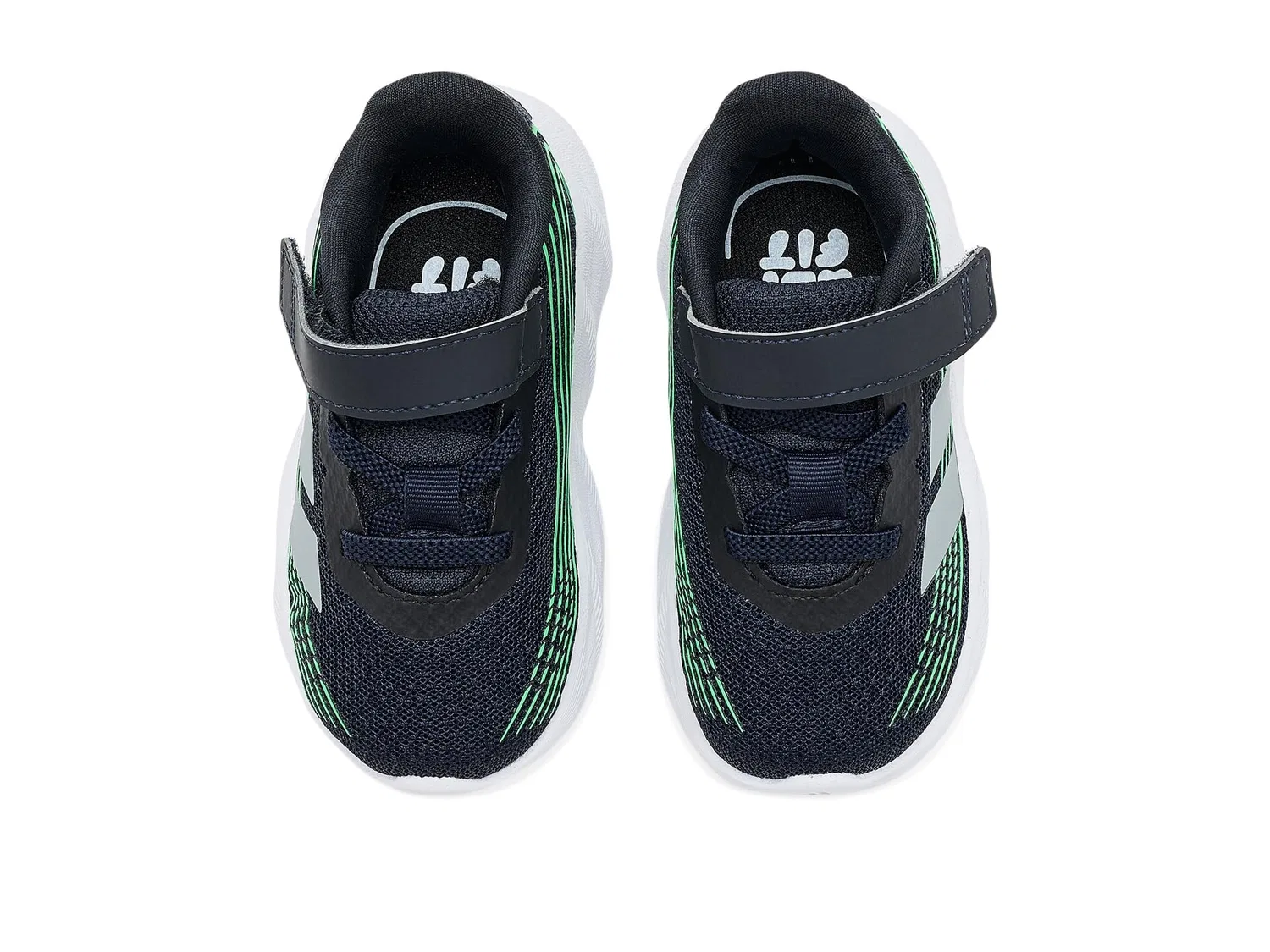 Детские кроссовки Galaxy 8 (для младенцев/малышей) Adidas Kids, Night Grey/Tech Grey Metallic/Screaming Green — фото 3