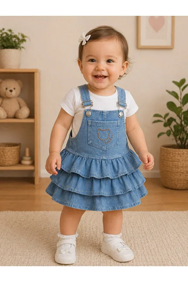 Детский комплект для девочек хлопковый Party Eymirgiyim, Blue