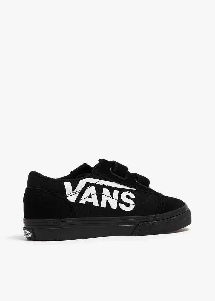 Детские кроссовки Vans Old Skool V VN0A38JNBZW с логотипом, черный — фото 3