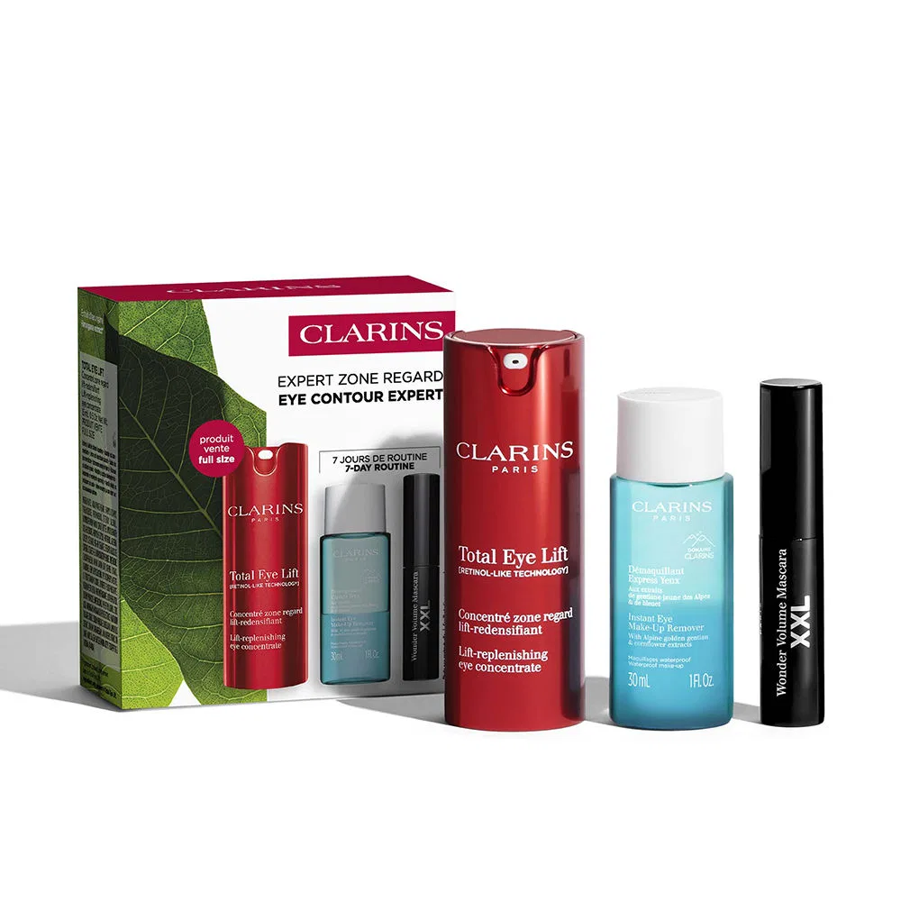 Набор для ухода за кожей вокруг глаз Total Eye Lift Clarins, 3 предмета