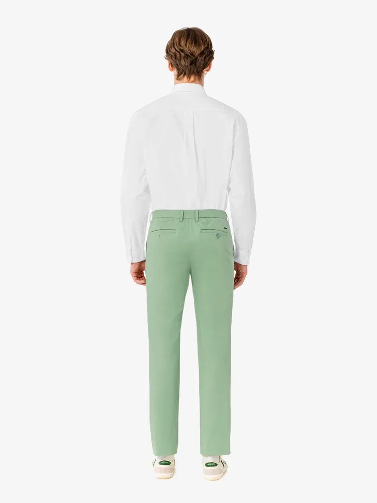 Чиносы зауженные LACOSTE, Apple Green — фото 4