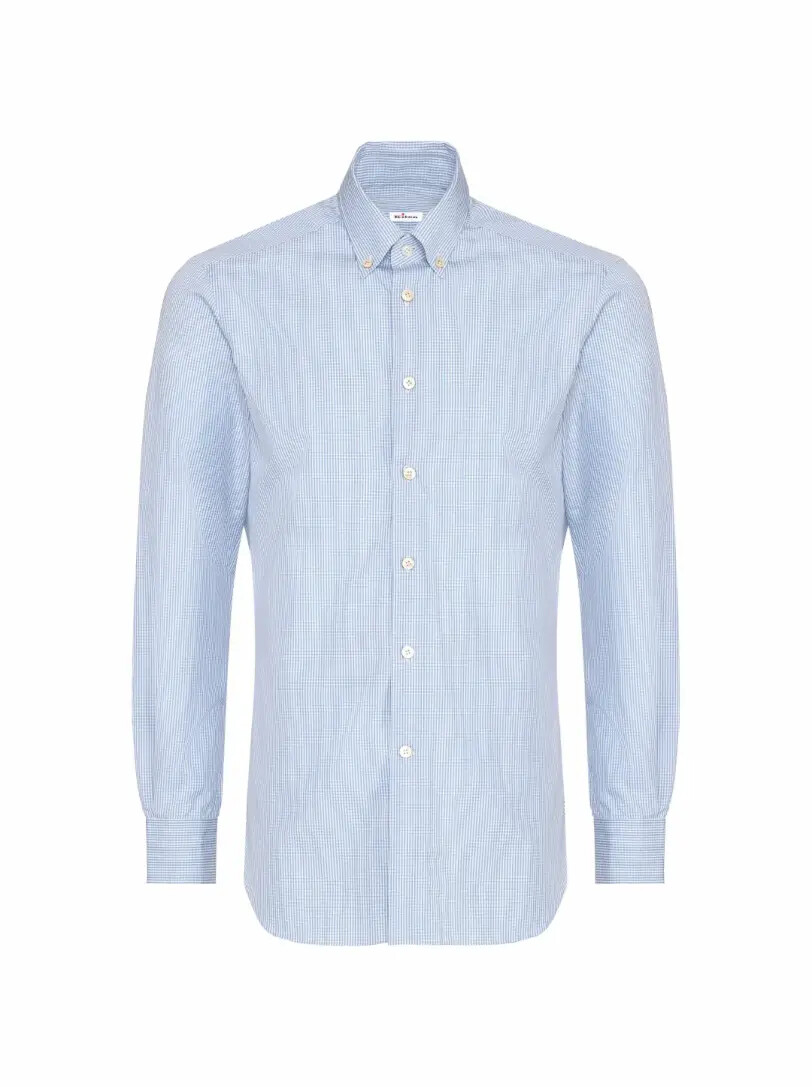 

Хлопковая рубашка в клетку Kiton