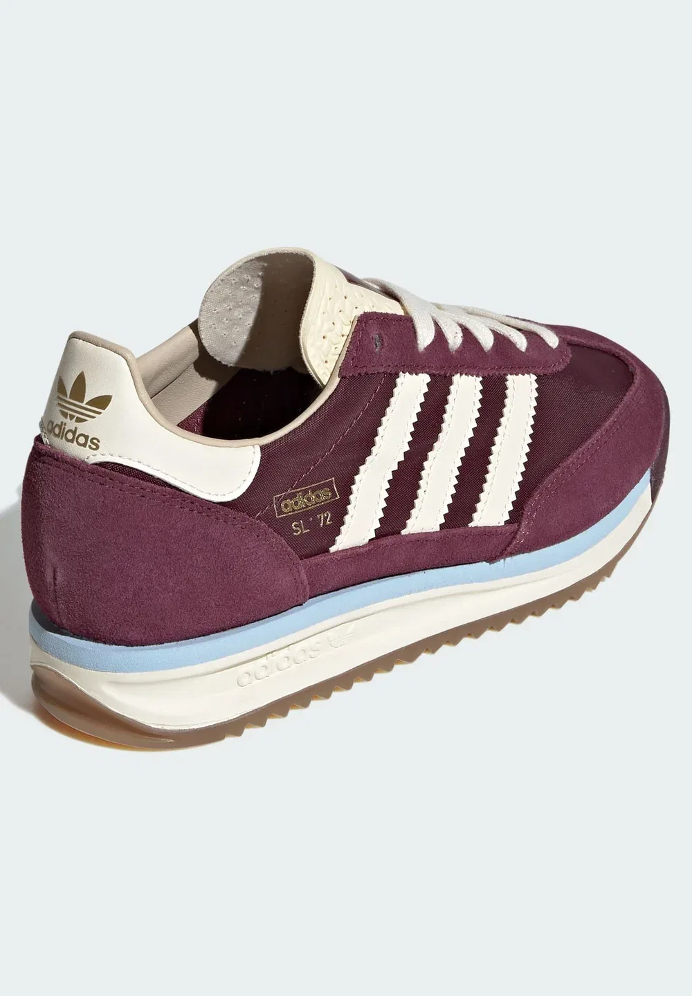 Sl 72 - кроссовки Adidas Originals, Maroon Cream White Clear Sky — фото 4
