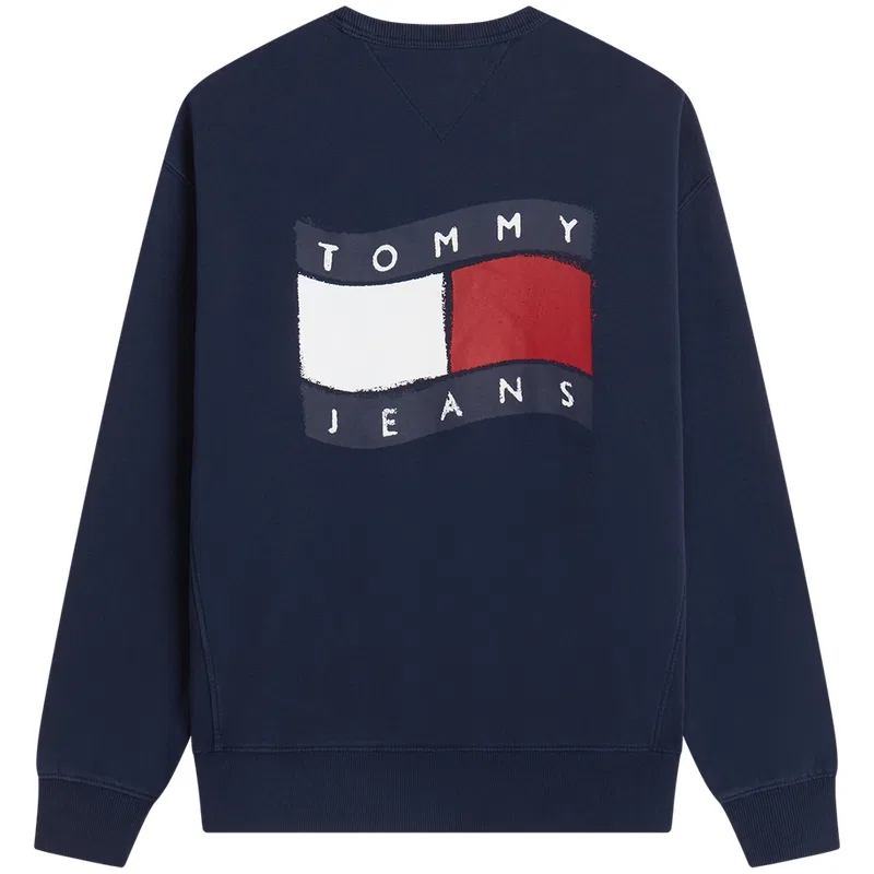 Мужской свитшот с круглым вырезом Navy Blue C1G Tommy Hilfiger — фото 4
