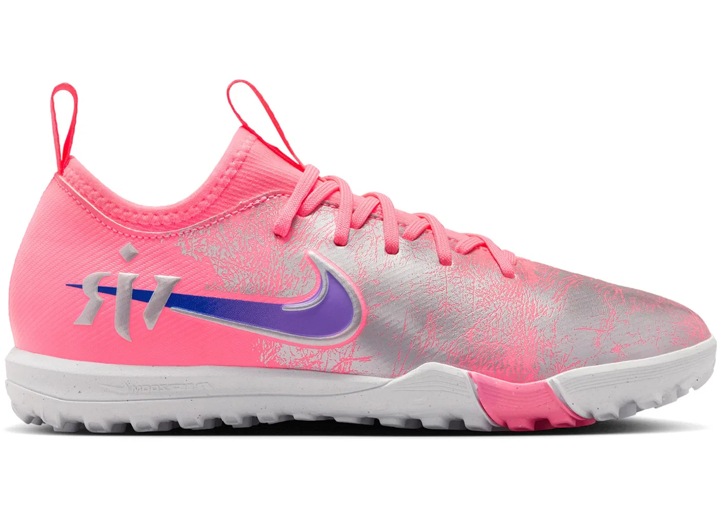 Детские кроссовки для футбола с турфом Nike Zoom Mercurial Vapor 16 Academy TF Vini Jr. Sunset Pulse Nike, Sunset Pulse/Old Royal