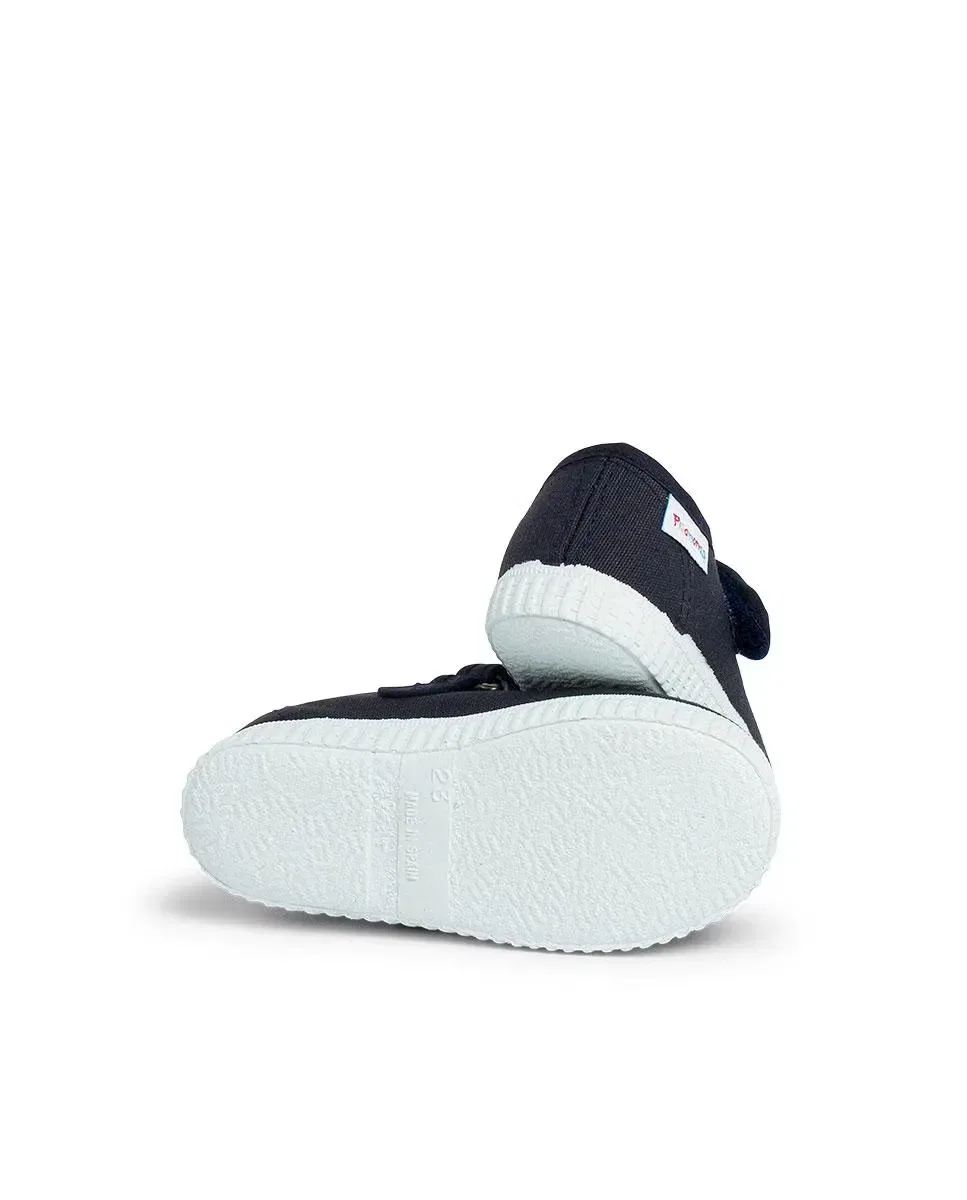 Детские балетки для девочек Merceditas Niña cinta adhesiva Suela tipo Zapatillas en marino Azul marino Pisamonas, Azul Marino — фото 4