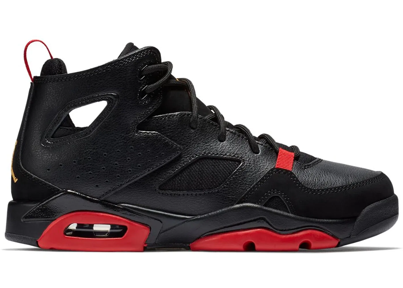 Детские кроссовки Lifestyle Jordan Flight Club 91 Jordan, Black/Dandelion-Varsity Red
