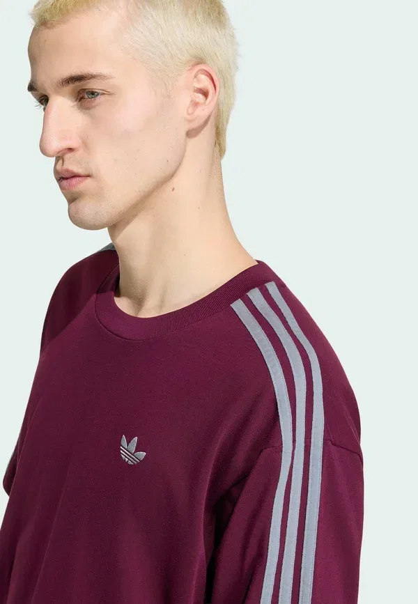Футболка 3S - футболка с принтом Adidas Originals, бордовый — фото 4