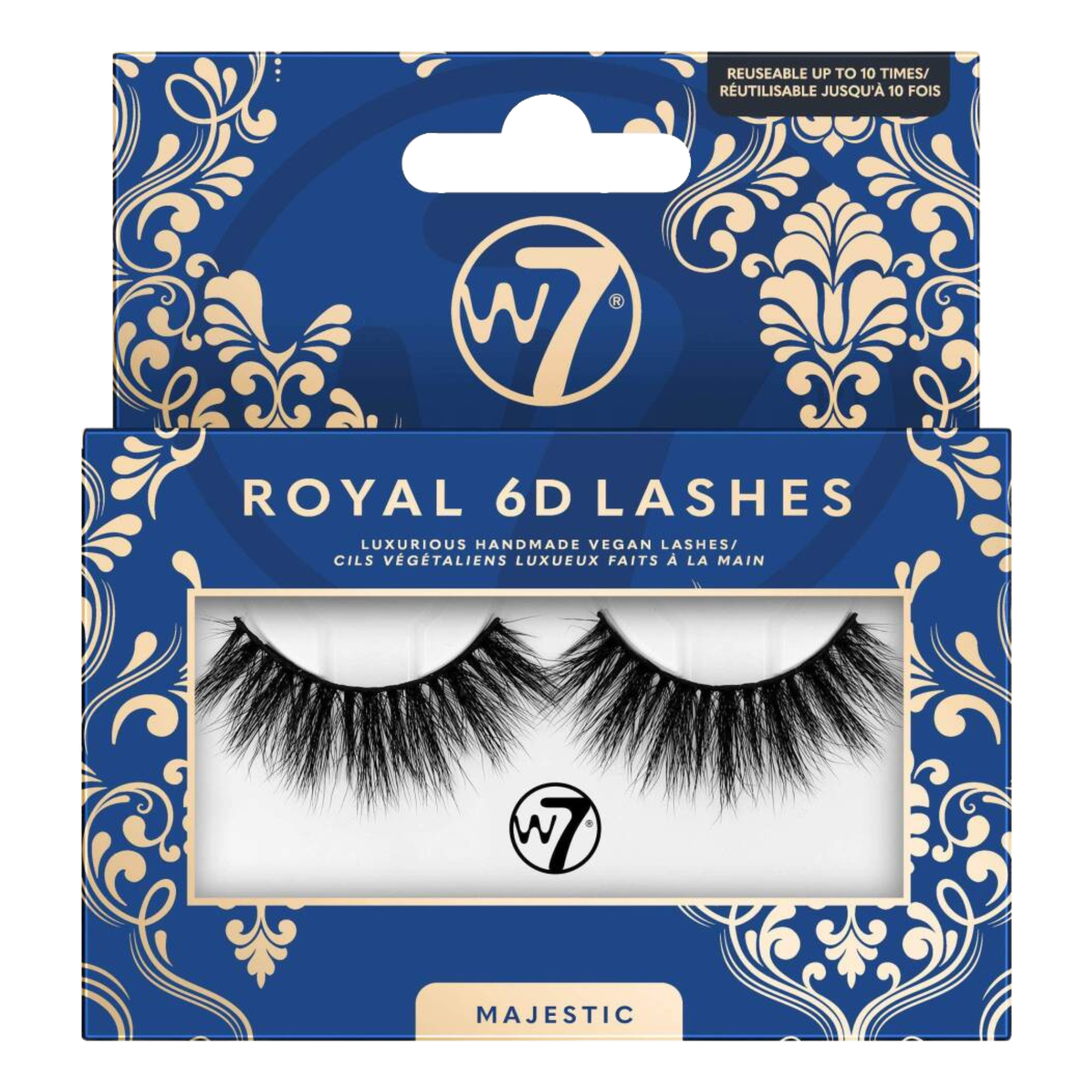 W7 Royal 6D Lashes ресницы искусственные величественные, 2 шт/1 упаковка - фото