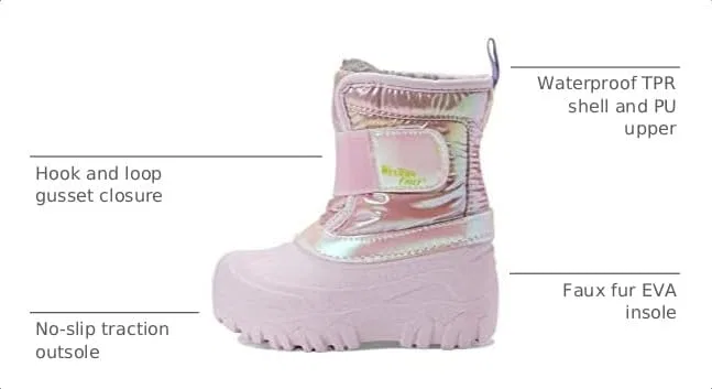 Детские сапоги для девочек с принтом Baker Snow Boot Western Chief, Iridescent — фото 2