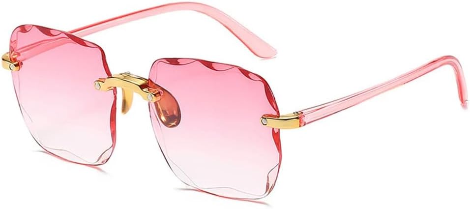 

Женские солнцезащитные очки без оправы, модные очки с градиентными линзами, винтажные солнцезащитные очки с металлическими дужками, классические очки с защитой от УФ-излучения UV400 KTUCN, 6