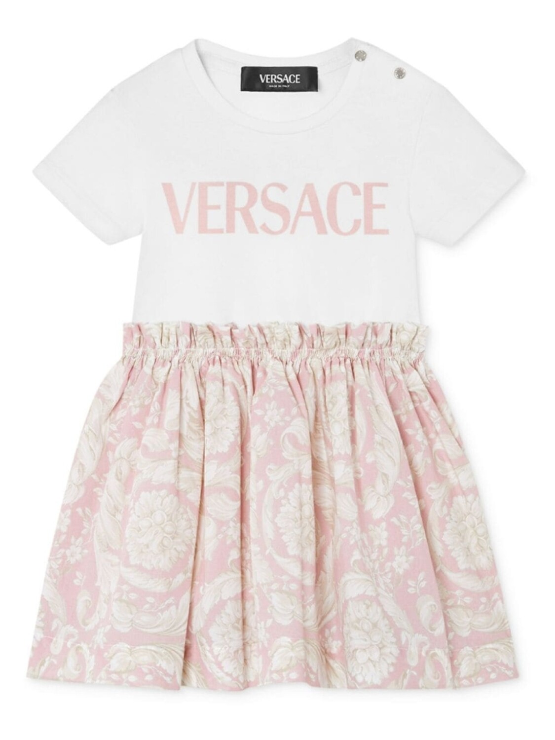 

Платье с принтом Barocco Versace Kids, белый