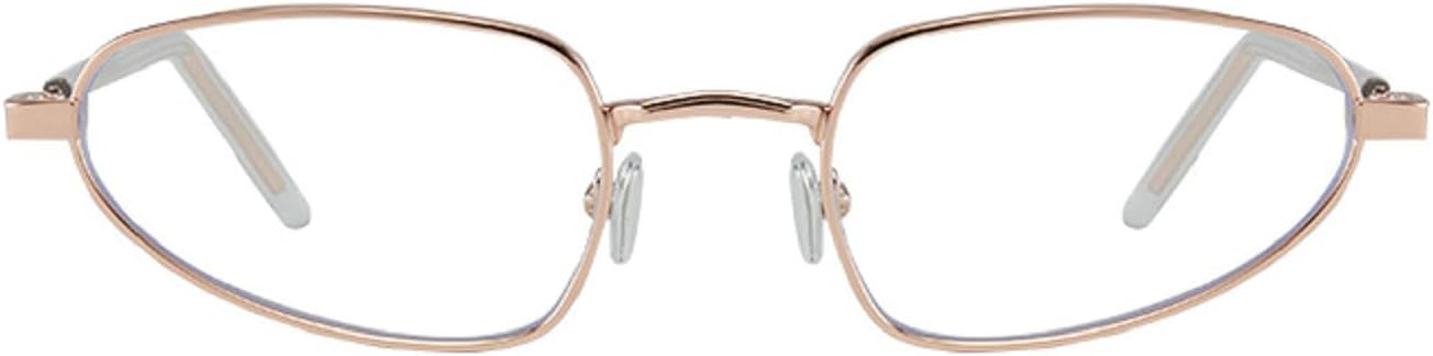 

Женские солнцезащитные очки в стиле панк с маленькой оправой, роскошная металлическая многоугольная оправа, солнцезащитные очки для женщин, защита от ультрафиолета UV400 63006 Melrose, Rose Gold Clear