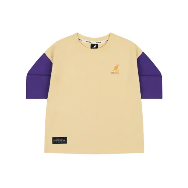 Футболка с коротким рукавом цветовая блокировка, 3/4 рукав, Kangol Kids, желтый