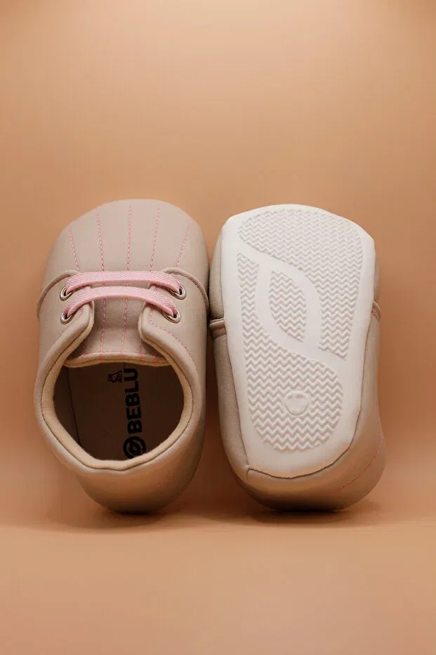 Детские туфли для девочек с эластичными шнурками Basics Bebluxbaby, Gray — фото 3