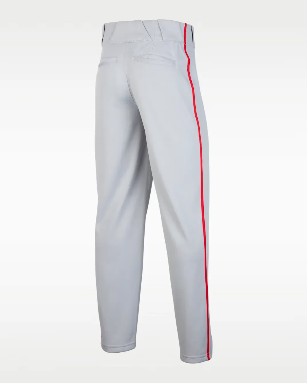 Детские бейсбольные штаны с кантом Nike Vapor Select 2, Wolf Grey/University Red/Black — фото 2