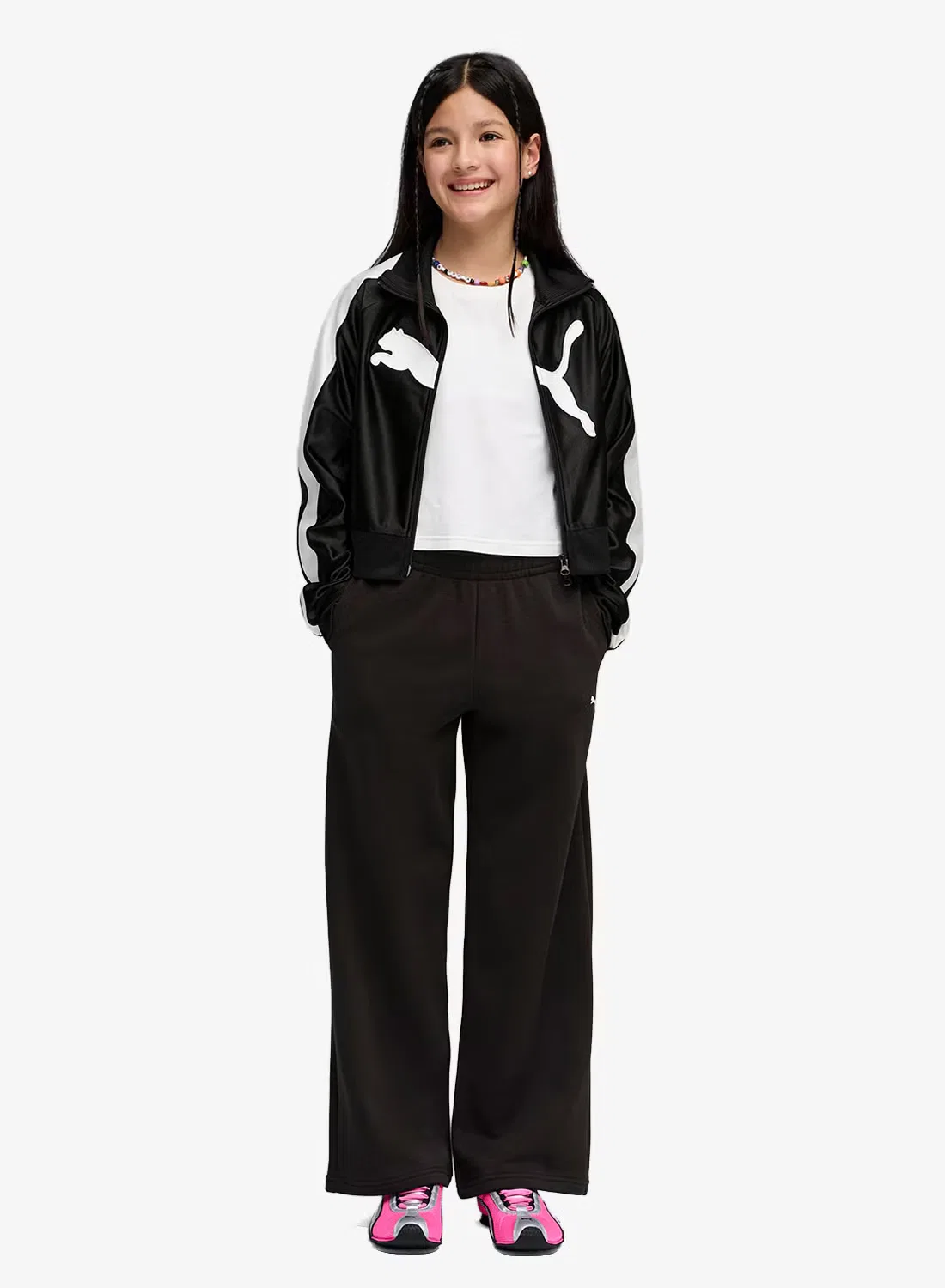 Штаны широкие Youth Essentials Puma, черный — фото 3