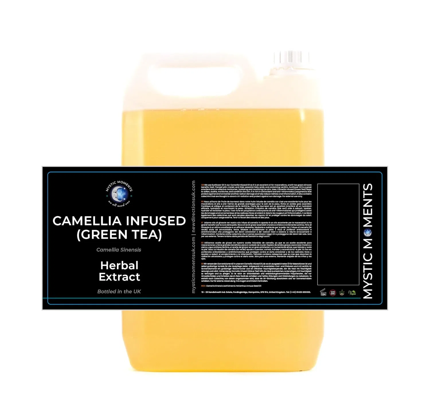 Масло для тела Camellia Oil, Mystic Moments, 5 л, Green
