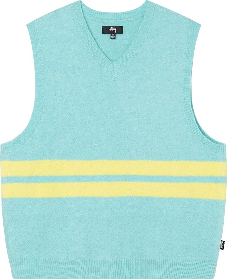 

Жилет Stussy Brushed Mohair Vest 'Seafoam', бирюзовый