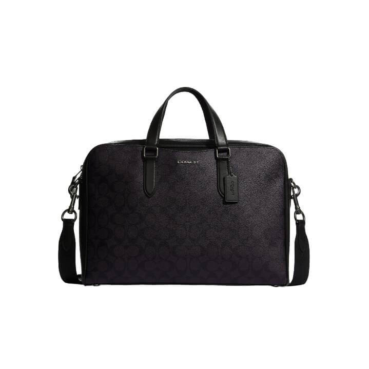 

Сумка Coach Outlet Graham Structured Brief In Signature Canvas, бронзовый/черный