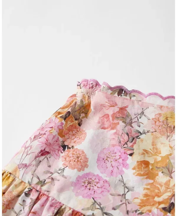 Детская юбка для девочек с принтом Alessia Floral Marlo Kids, Floral — фото 4