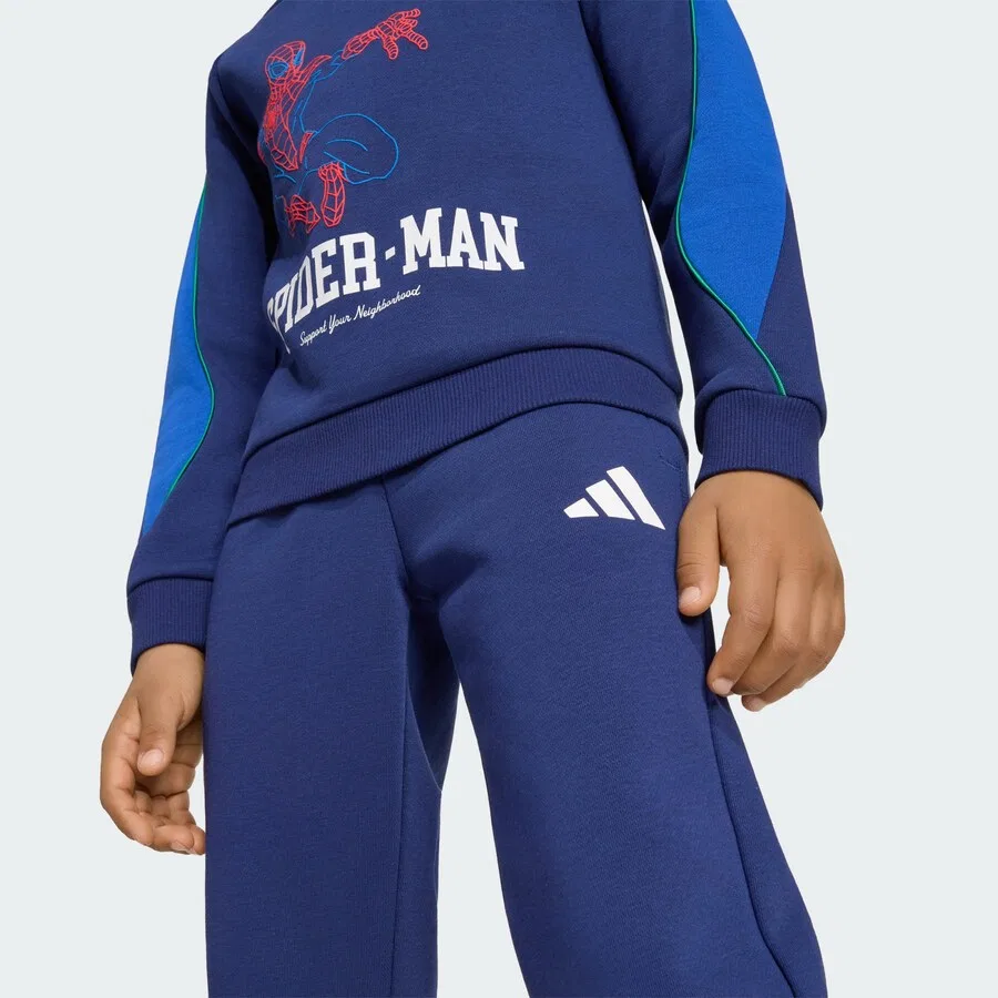Спортивный костюм ADIDAS SPORTSWEAR 'Marvel Spider-Man' в темно-синем и лазурном цветах — фото 3