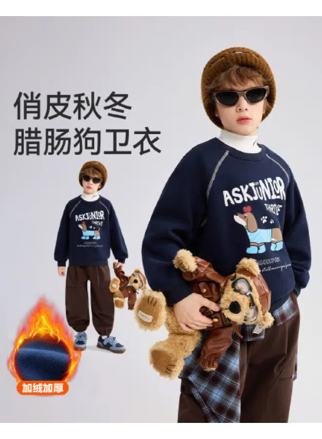 Худи с принтом на флисе Ask Junior