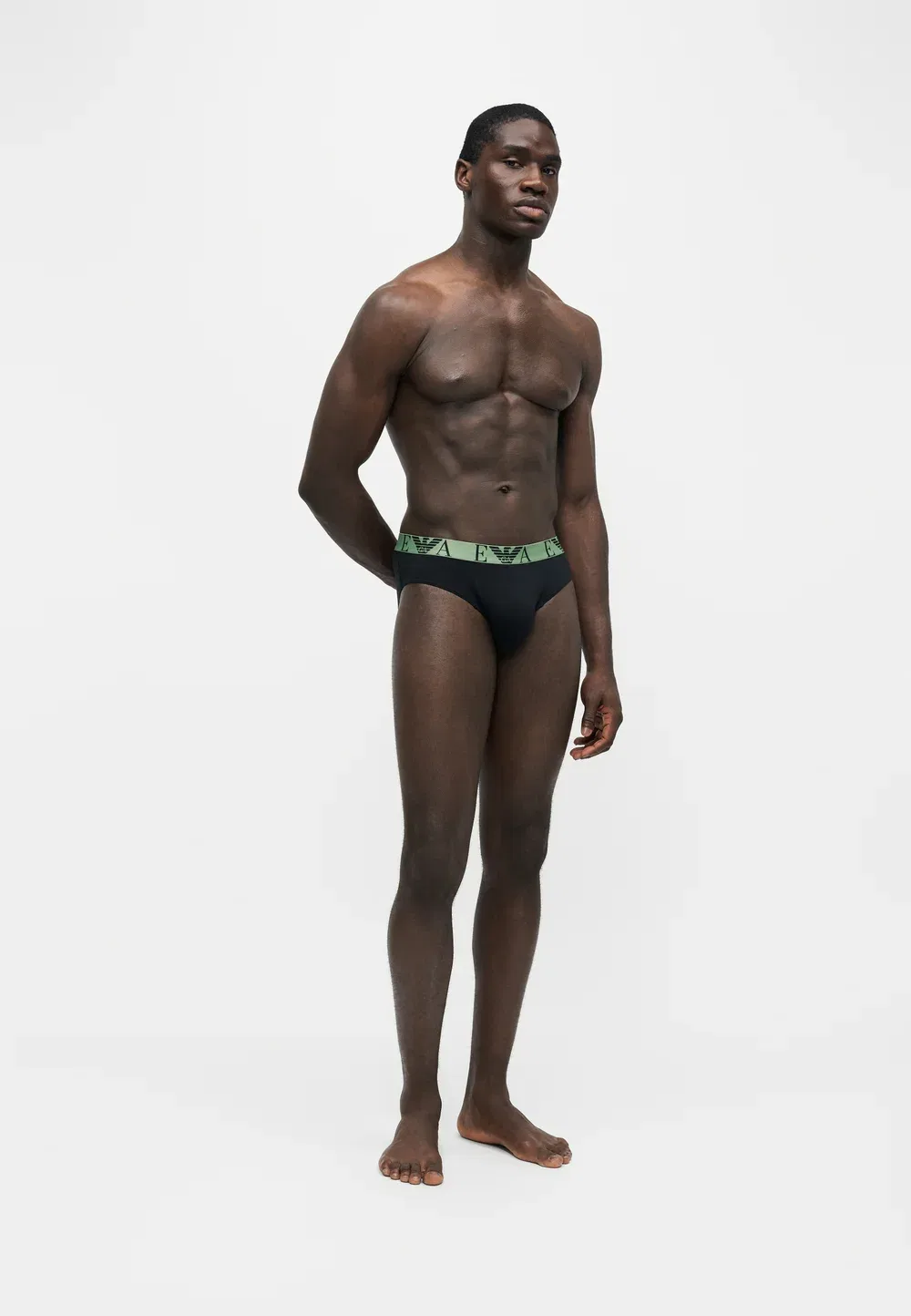 Комплект из 3 трусов Emporio Armani, Green/Black/Grey