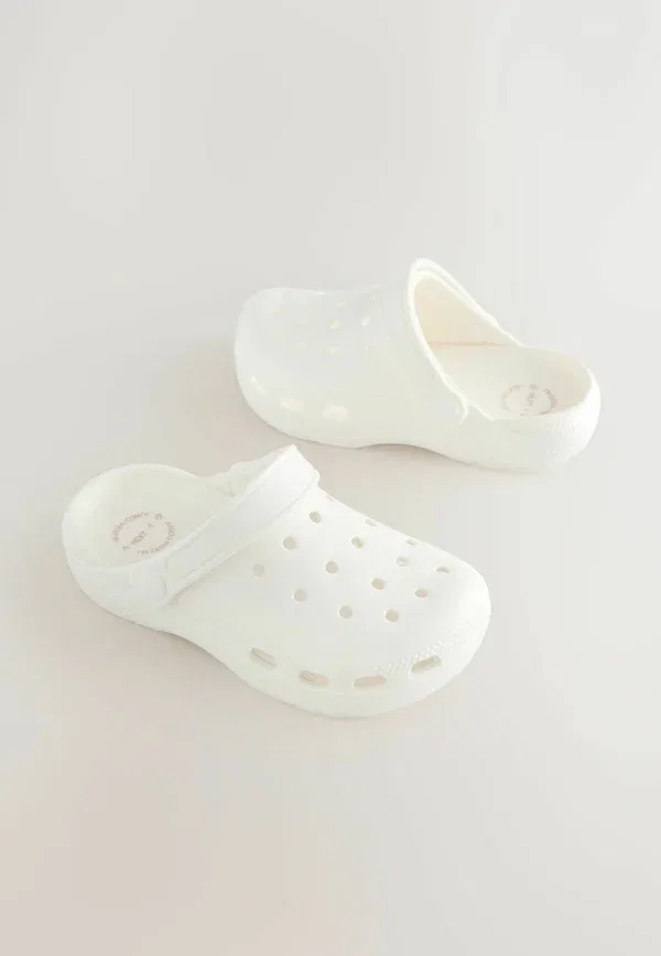 Клоги из синтетики Wide fit g fit - comfort - clogs Next, белый — фото 2