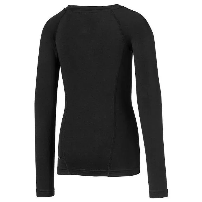 Детский компрессионный лонгслив Puma Liga Baselayer Tee LS Jr, Schwarz — фото 3