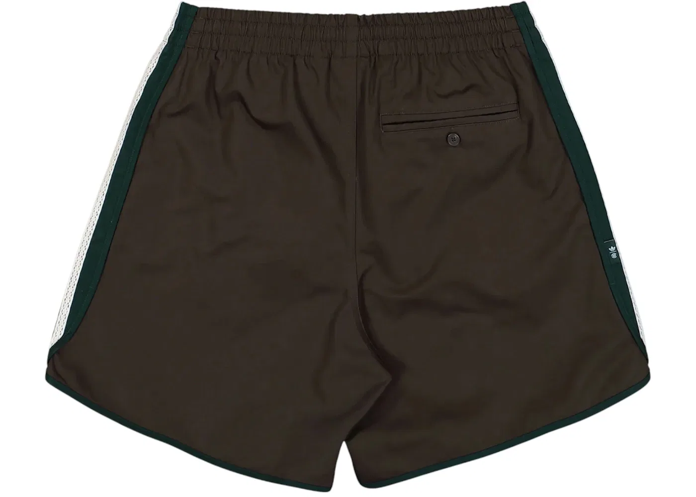 Мужские шорты с принтом Adidas x CLOT Shorts, Green Night/Dark Brown — фото 2