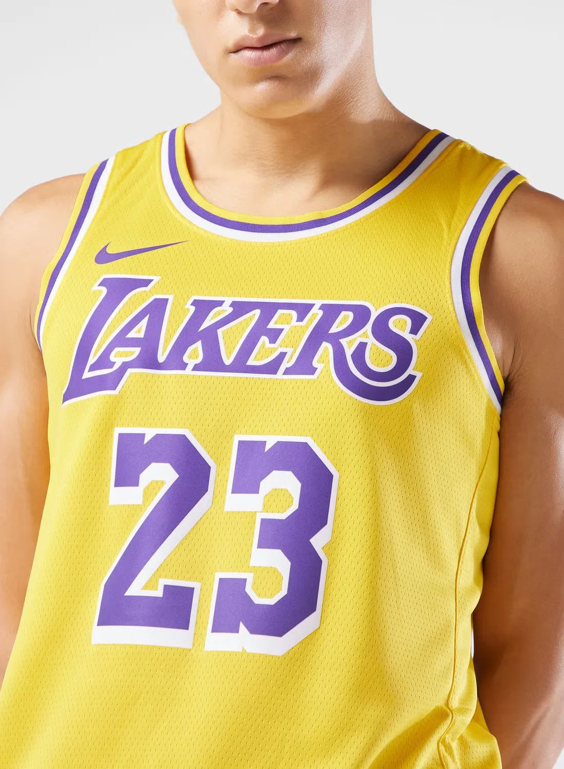 Майка без рукавов с принтом Los Angeles Lakers Swingman Icon Nike, желтый — фото 3