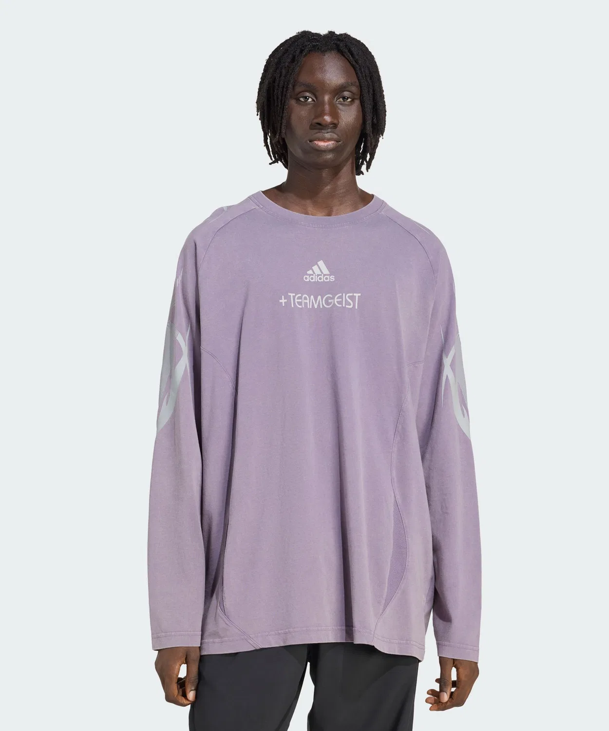 Мужская футболка с длинным рукавомTeamgeist Adilenium Adidas, Violet