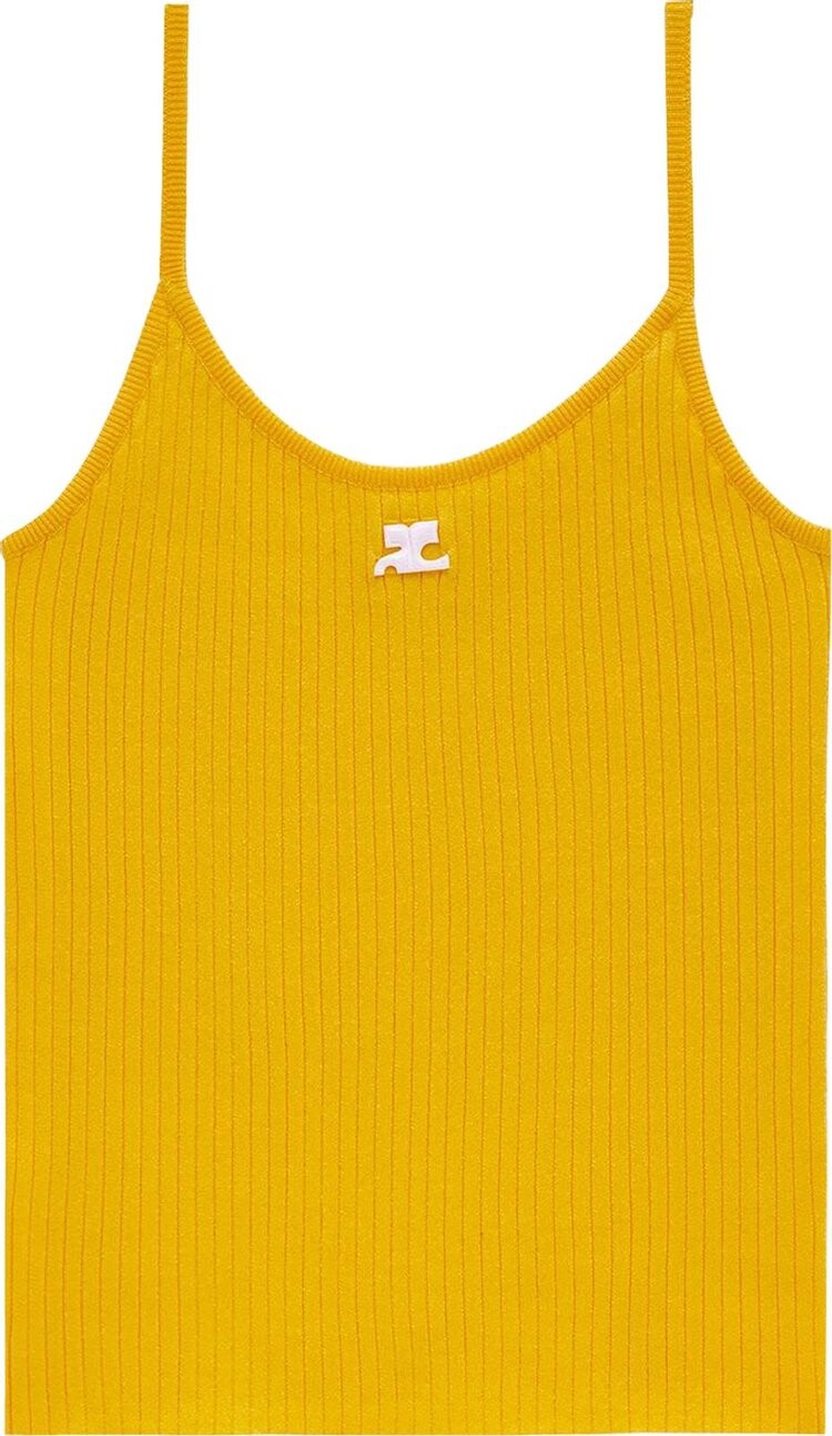 

Топ Courrèges Knit Tank Top 'Ochre', оранжевый