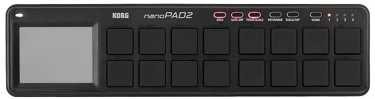 

Korg Slim Line USB Midi Drum Controller в черном цвете - nanoPAD2 NANOPAD2-BK