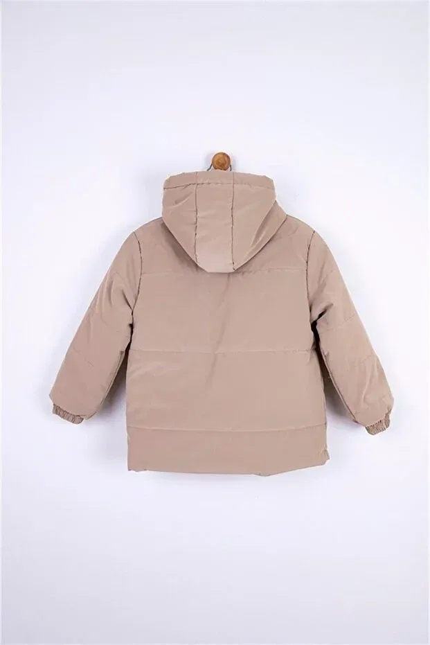 Детское пальто для мальчиков с длинным рукавом Remind Coat Nk Kids, Camel — фото 3