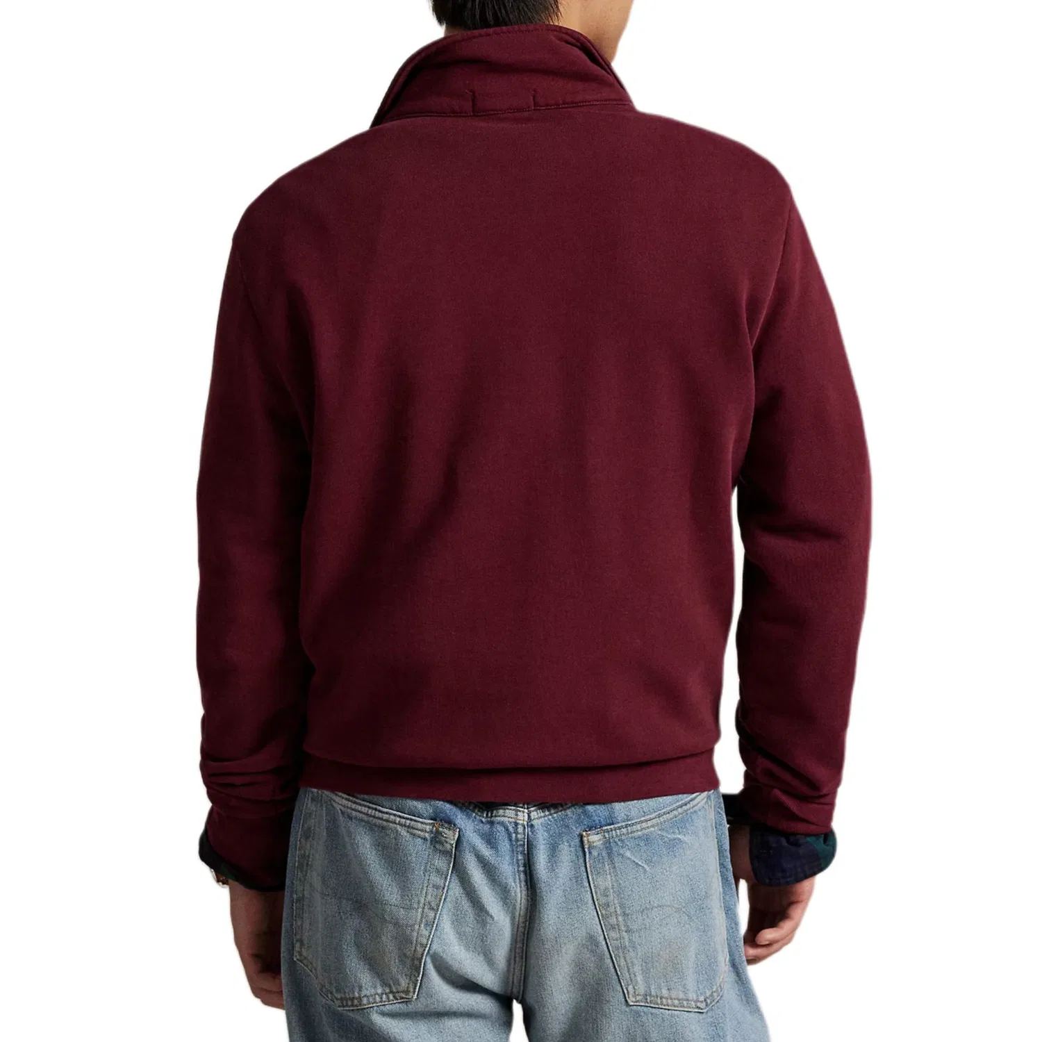 Мужской свитшот с молнией Polo Ralph Lauren, Classic Wine Red — фото 4