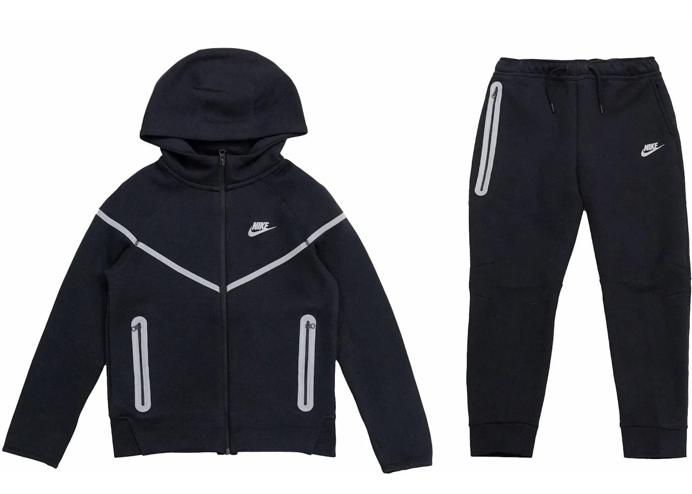 Детский комплект из худи и джоггеров с принтом Nike Set, Black/Silver