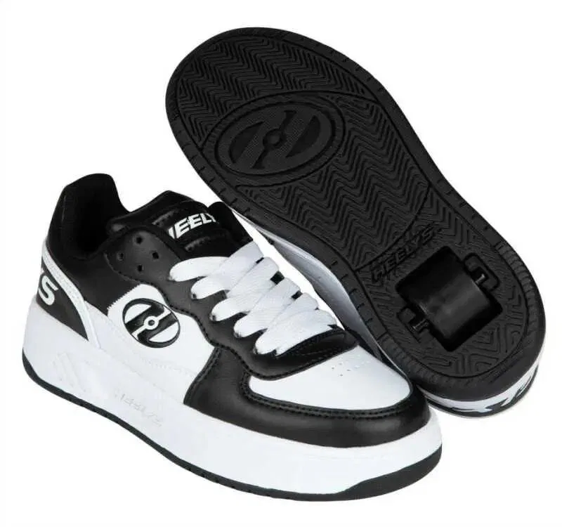 Детские кроссовки на колесиках Rezerve Low Heelys, Schwarz Weiss