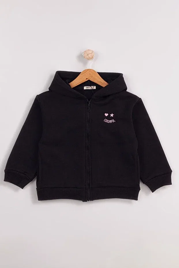 Детский кардиган для девочек с принтом комплект 2 шт College-Basic Harika Kids, Black — фото 3