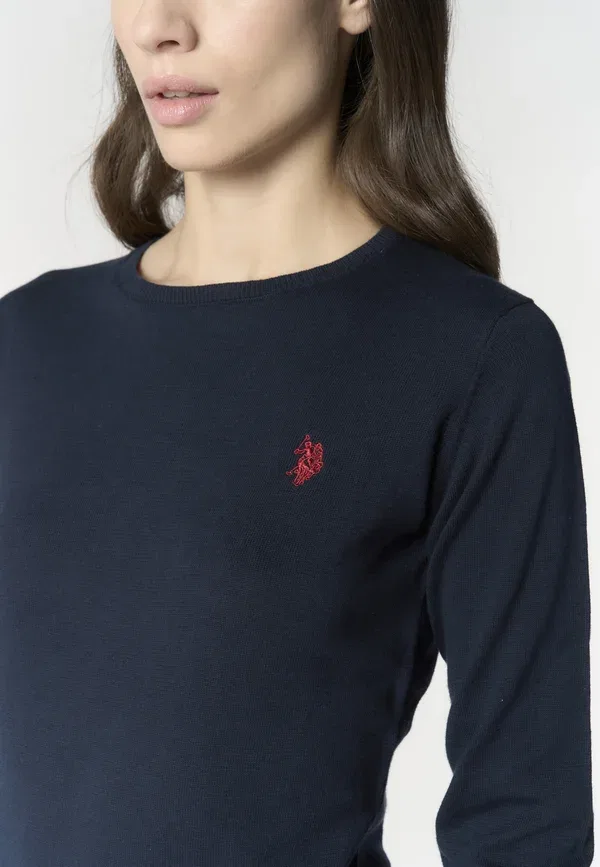 Джемпер из хлопка Jumper U.S. Polo Assn., Blu, синий — фото 4