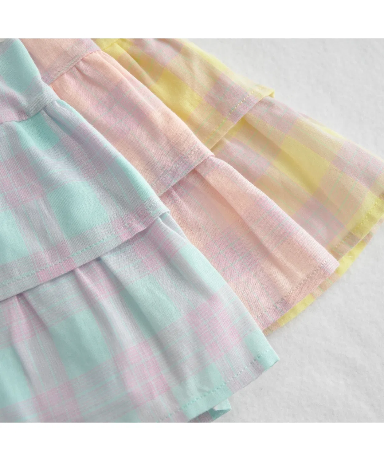 Детские шорты-юбка с рюшами Summer CK Ruffle Skort, coto cotte, Green — фото 4