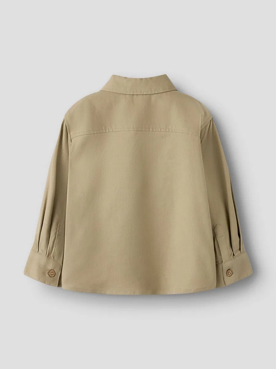 Рубашка на пуговицах Lil'Atelier Comfort fit, темно-бежевый — фото 2