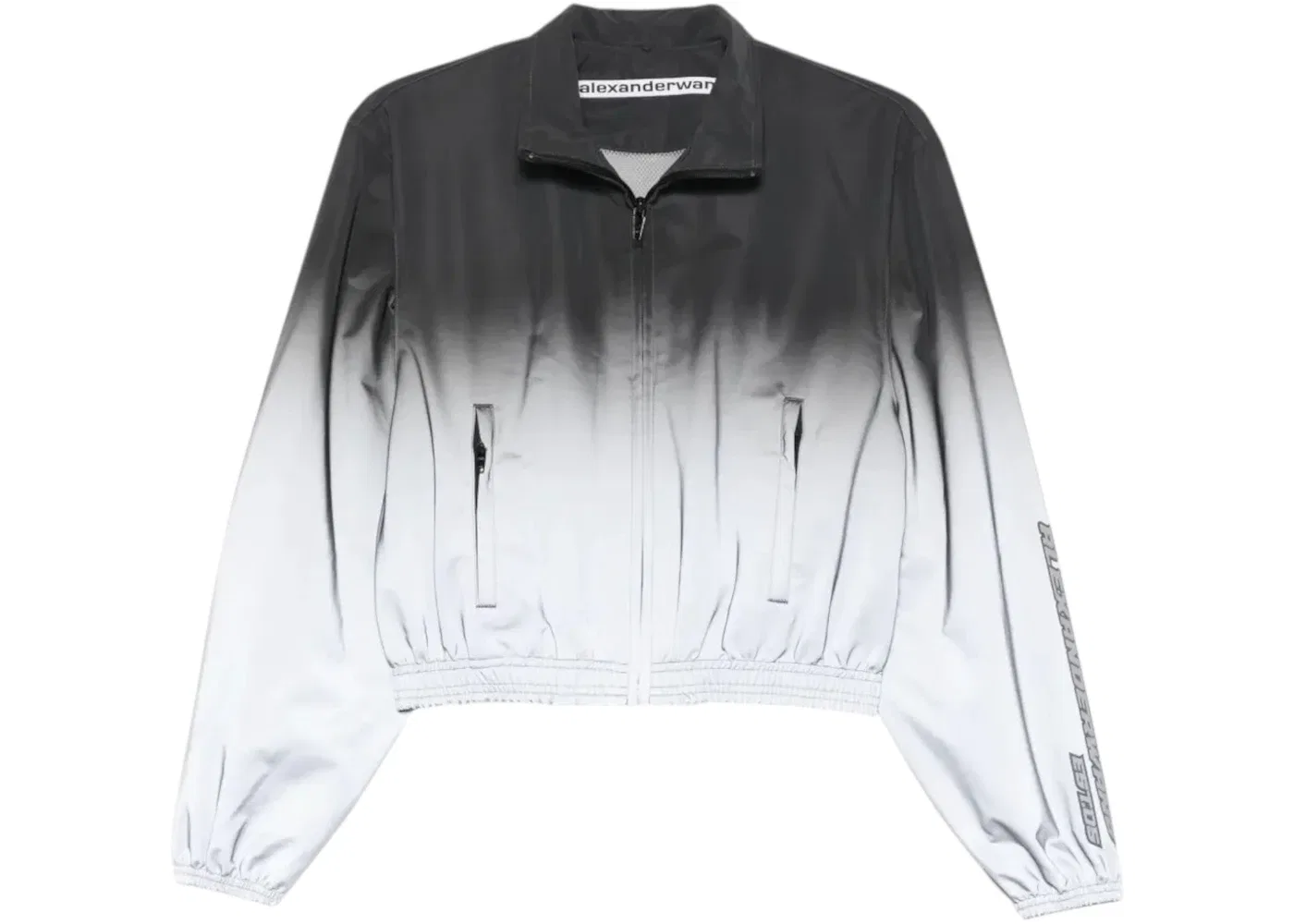 Женская куртка с принтом Alexander Wang, Silver/Black