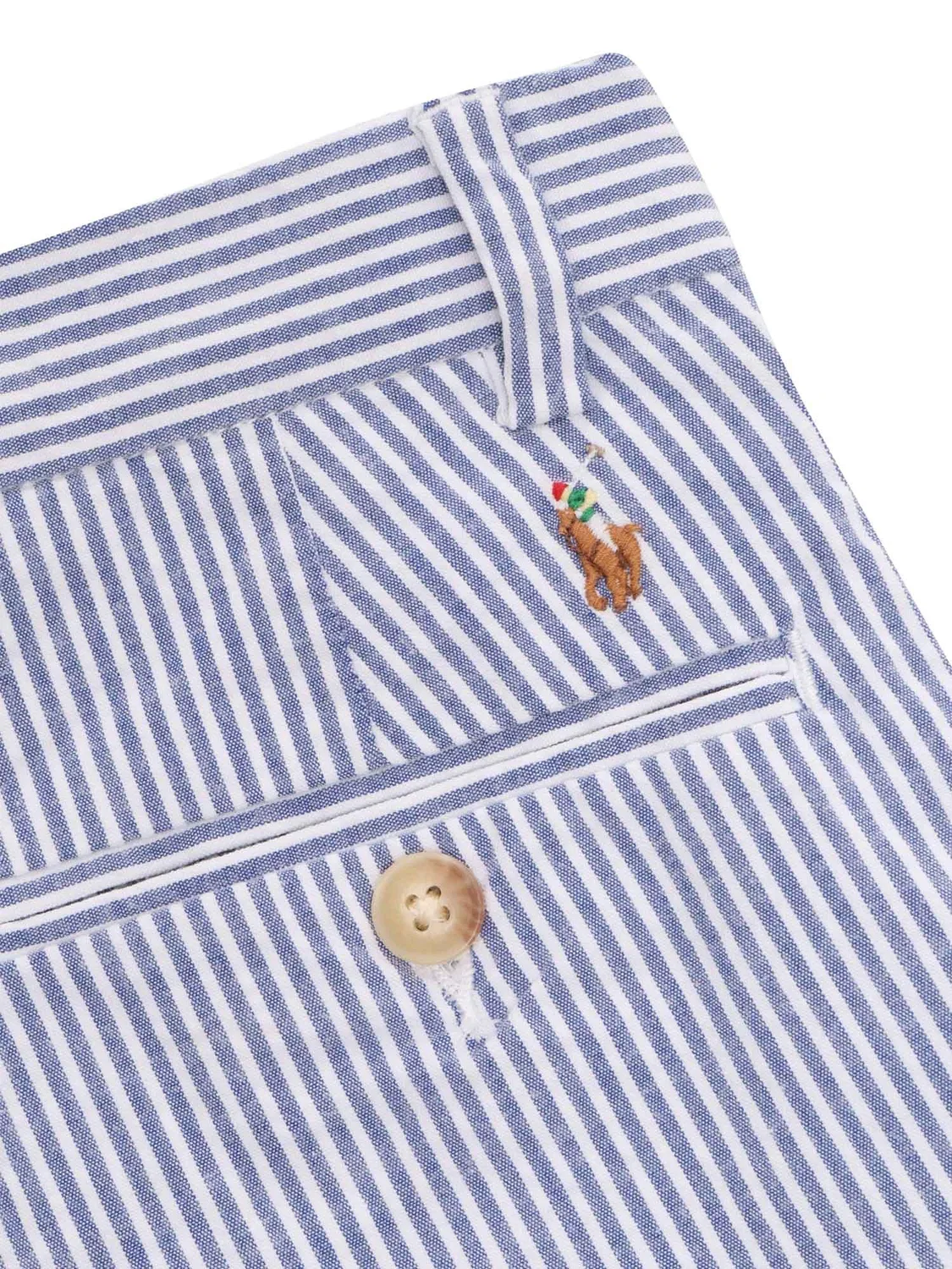 Брюки прямого кроя в полоску Polo Ralph Lauren, Blue — фото 3