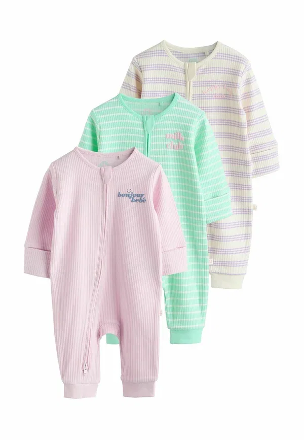 Комплект пижам Regular Fit из 3 штук с двусторонней молнией Next Lilac Purple, фиолетовый